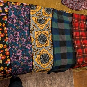 LuLaRoe Floral and Plaid Fabric Collection